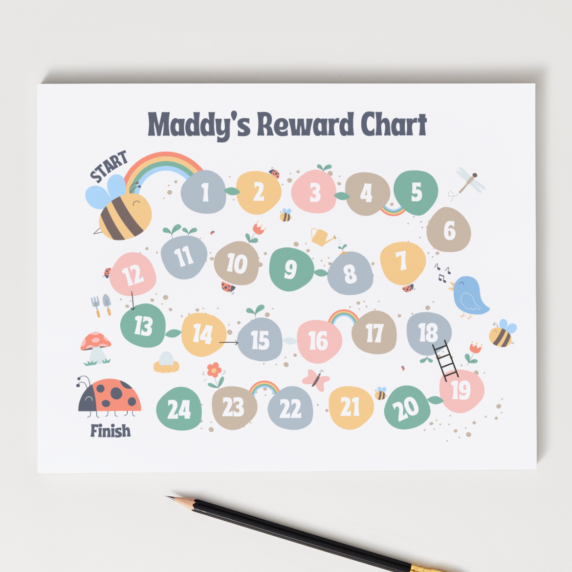 Bugs Potty Training Reward Chart