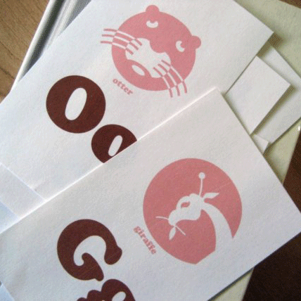 Animal Alphabet Index Flash Cards Printable