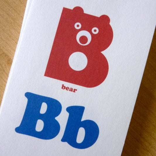 ABC Printable Flash Cards Red Blue