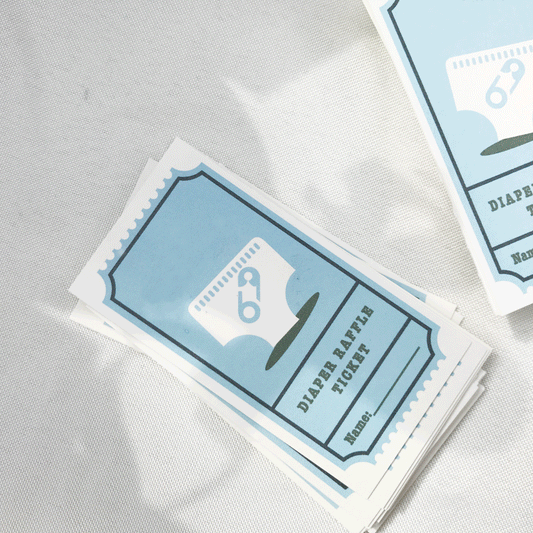 Baby Shower Diaper Raffle Tickets - Printable