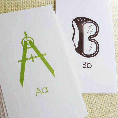 Construction ABC Flash Cards Printable