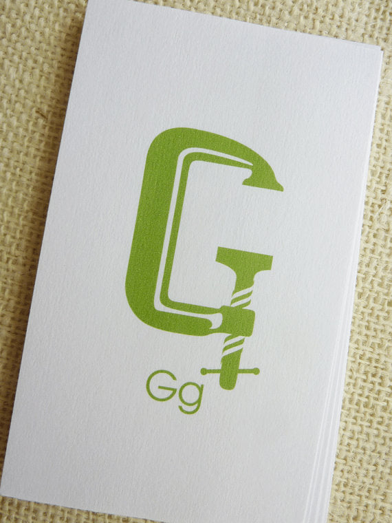 Construction Alphabet Flash Cards - Printable