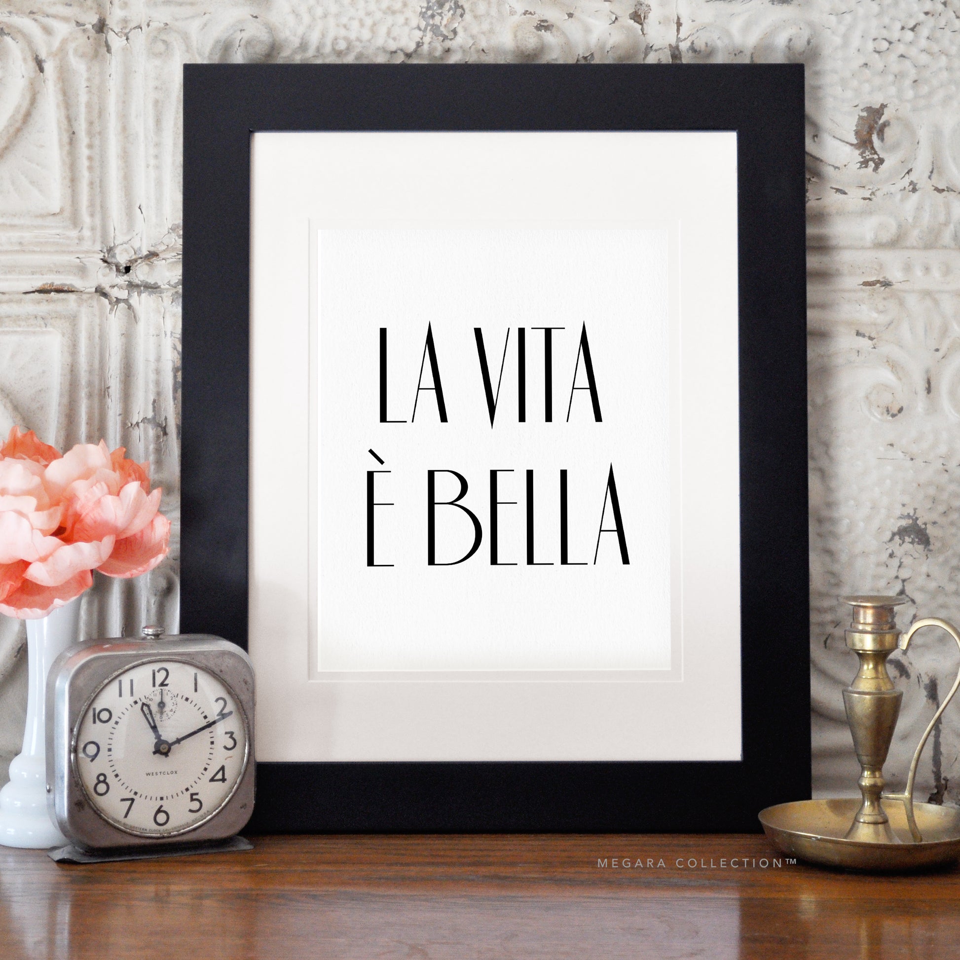 La Vita È Bella Italian Art print