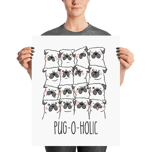 Pug-O-Holic pug art