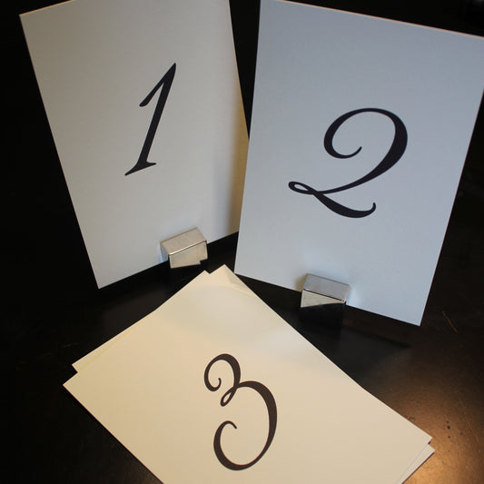 diy wedding table numbers printable