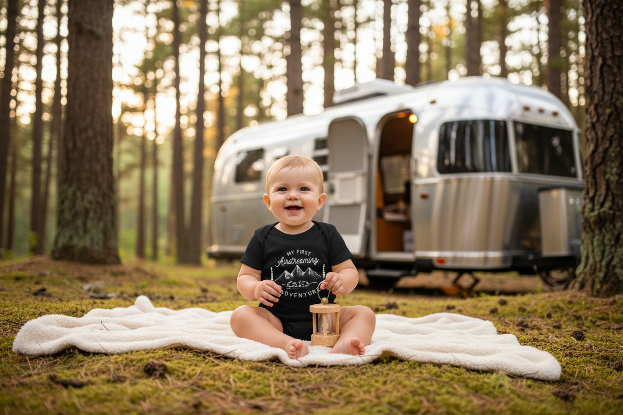 My First Airstreaming Adventure Baby Onsie Bodysuit