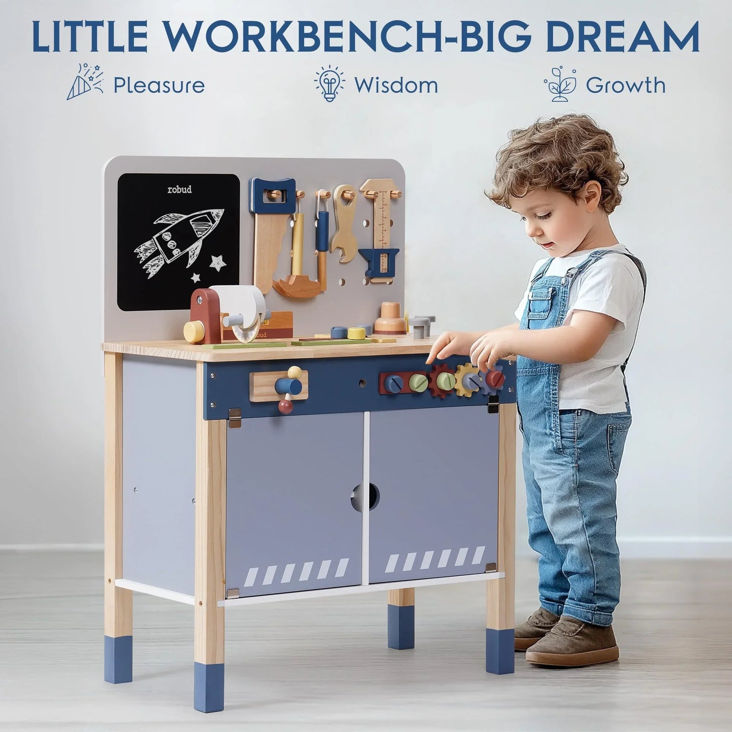 Lil' Garage Wooden Toy Workbench