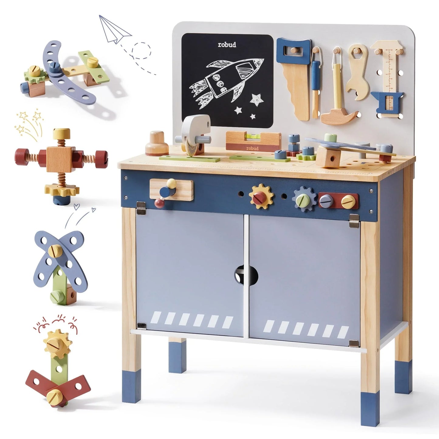 Lil' Garage Wooden Toy Workbench