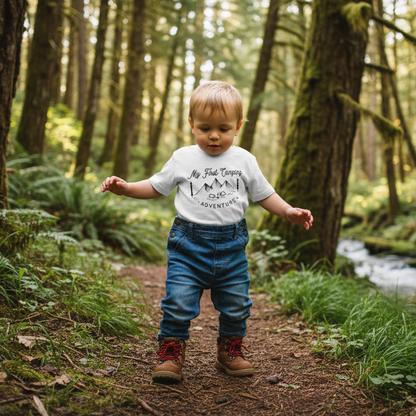 My First Camping Trip Youth T-shirt, Youth Shirt