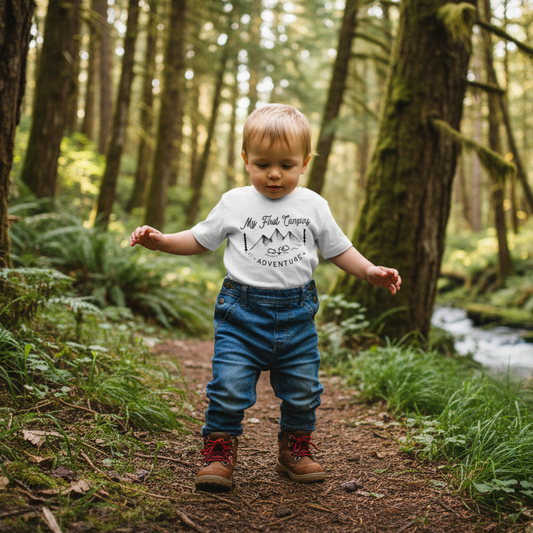 My First Camping Trip Youth T-shirt, Youth Shirt