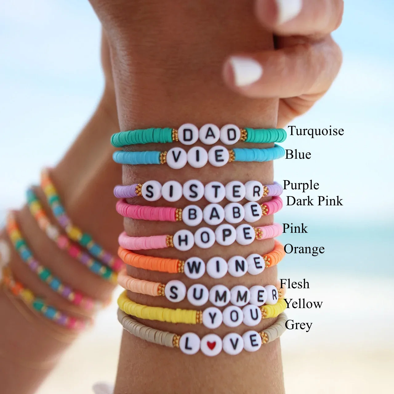 Girls Stacking Bracelets for Scouts