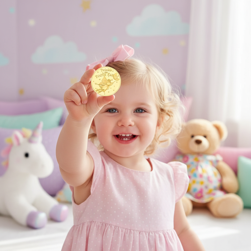 Gold Tooth Fairy Coin Collectible