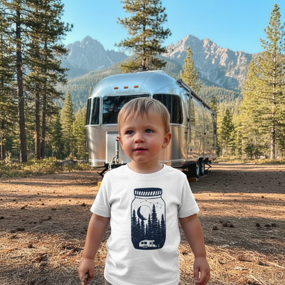 Airstreaming under the moon and stars toddler T-Shirt