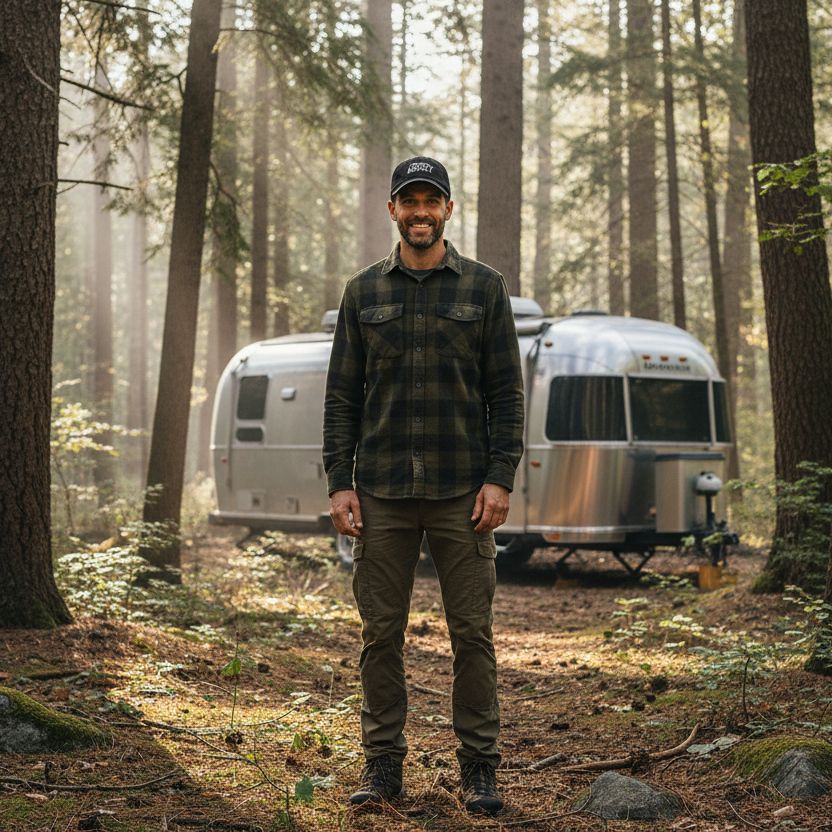 Airstream Addict Distressed Dad Hat Cap