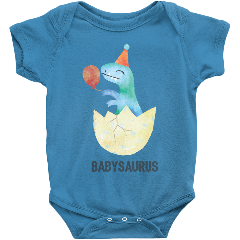 Babysaurus Dinosaur Birthday Matching Family Onesies