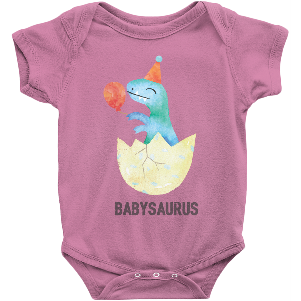 Babysaurus Dinosaur Birthday Matching Family Onesies