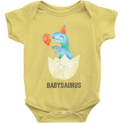 Babysaurus Dinosaur Birthday Matching Family Onesies