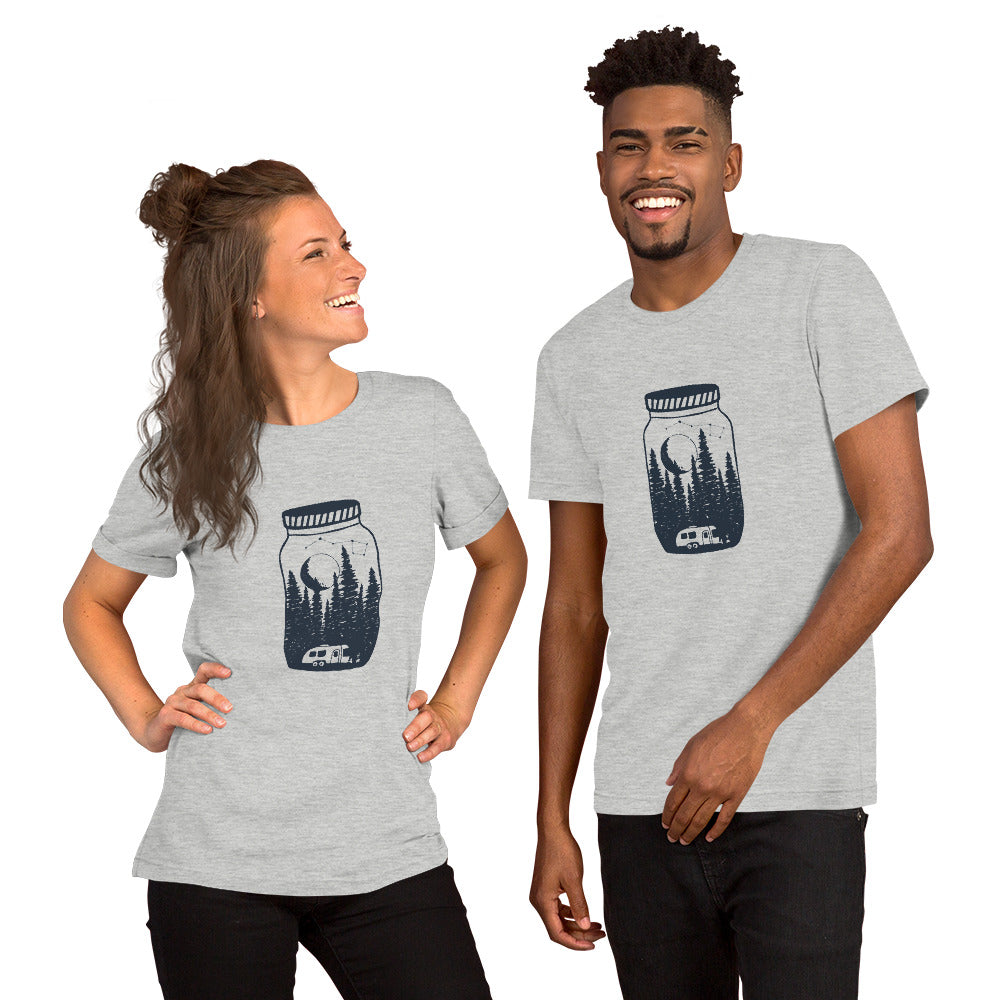 Airstreaming under the moon and stars Short-Sleeve Womens T-Shirt