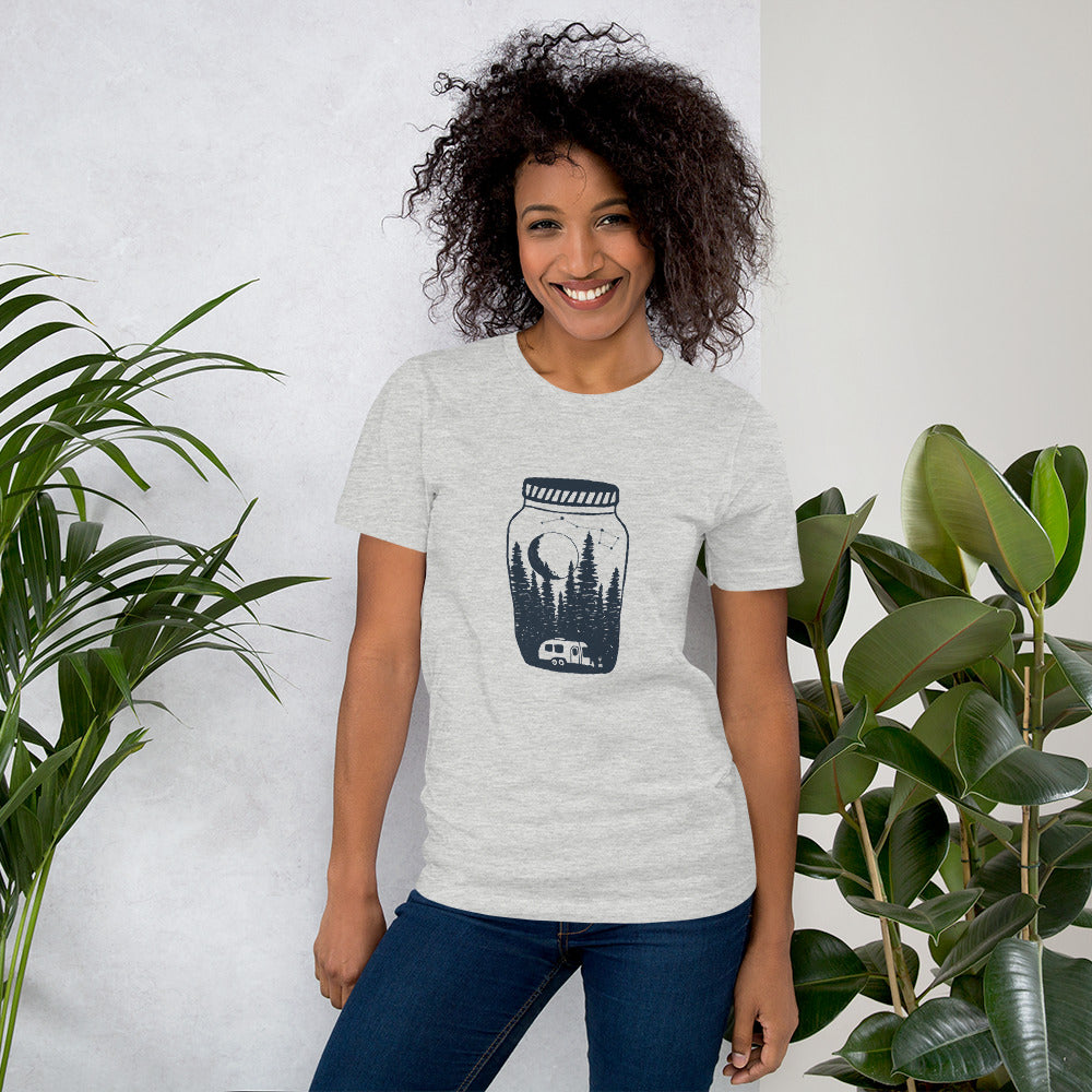 Airstreaming under the moon and stars Short-Sleeve Womens T-Shirt