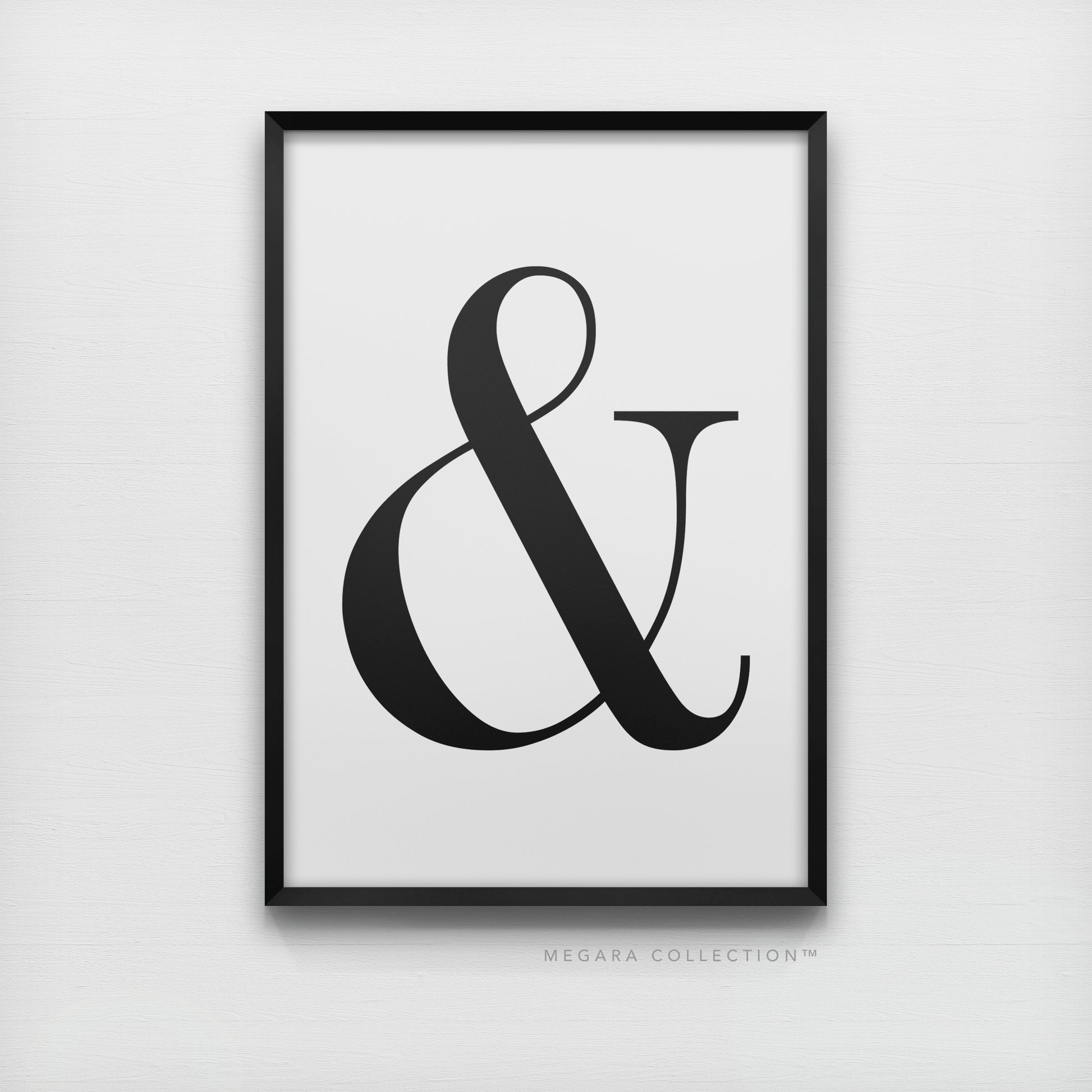 Ampersand & Minimalist Black & White Art