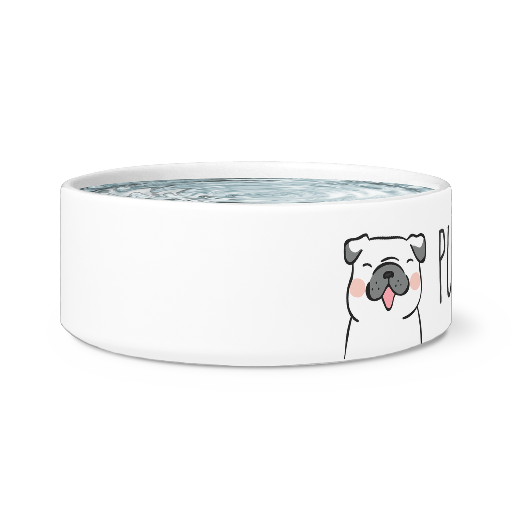 Pug-licious pug dog bowl