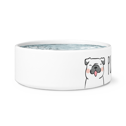 Pug-licious pug dog bowl