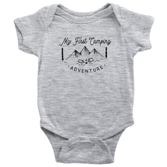 My First Camping Trip Baby Onsie, Baby Bodysuit, Baby Shirt