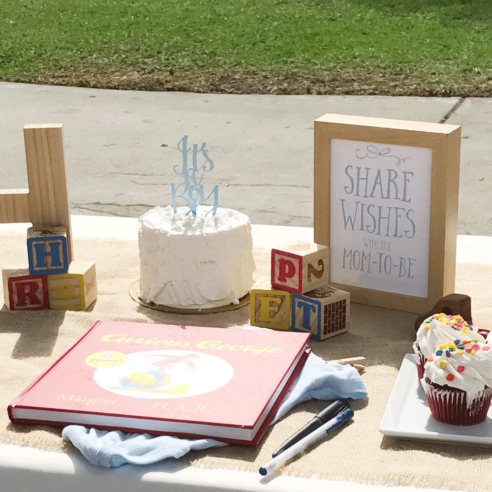 Share your wishes baby shower decor sign Printable
