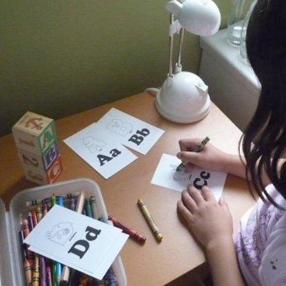 printable alphabet flash cards to color