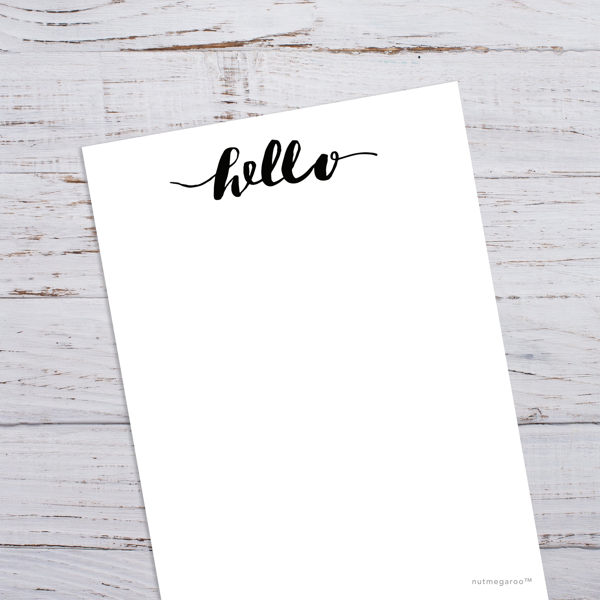 Hello Stationery, Printable Stationery