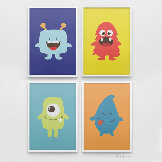 lil monsters art print collection