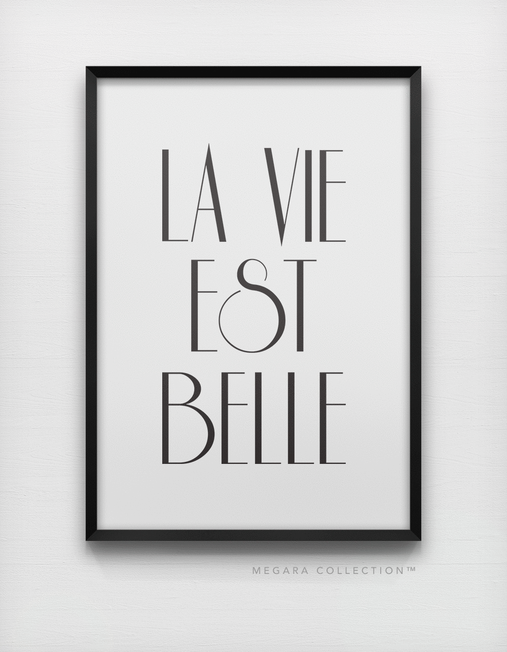 La Vie Est Belle Wall Art Print Poster Artwork decor