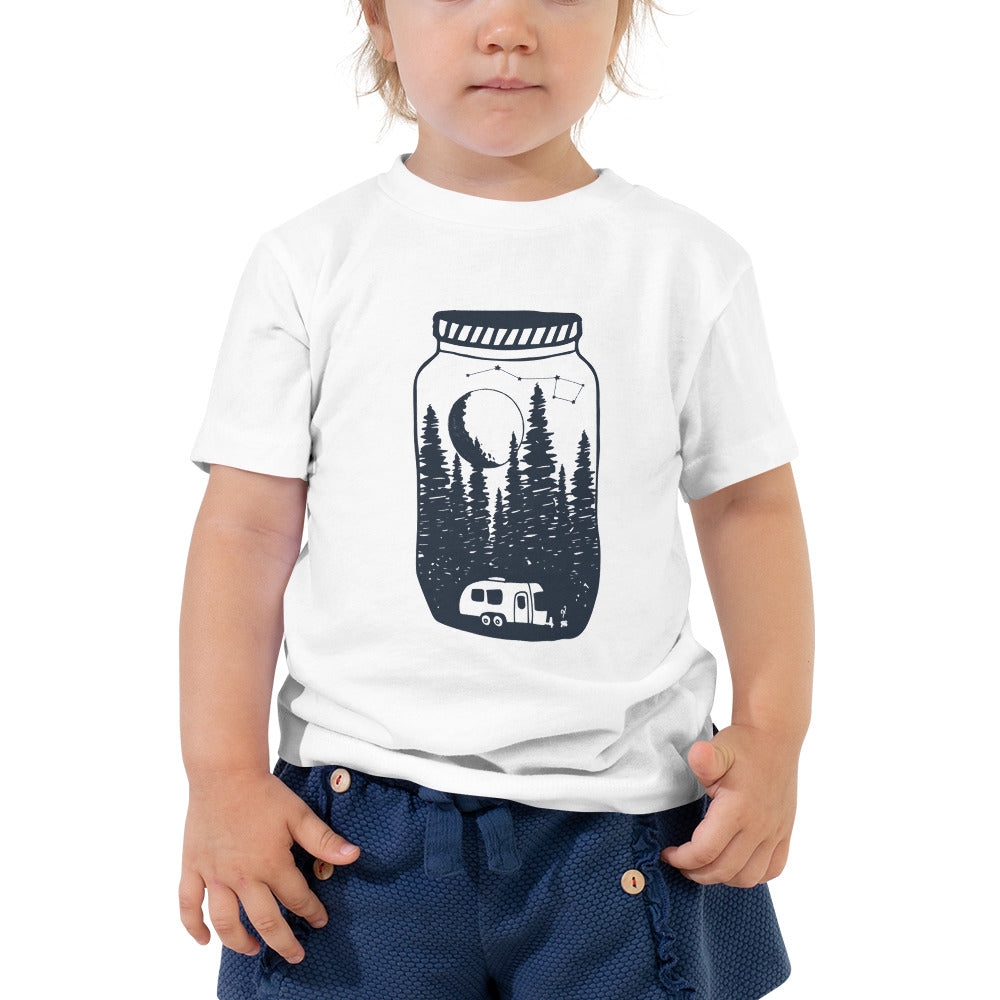 Airstreaming under the moon and stars Toddler Short Sleeve Tee