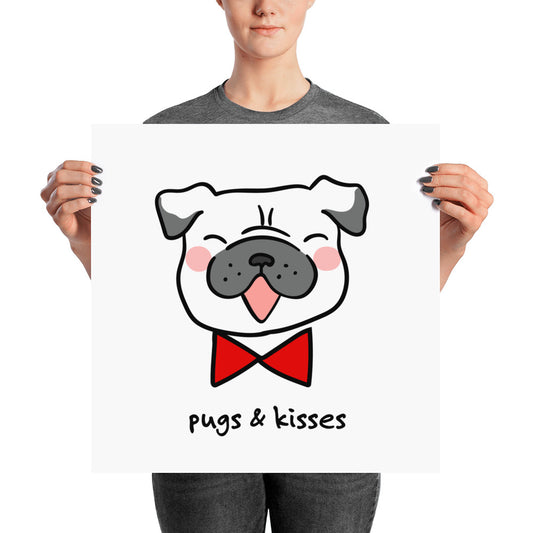 cute pug posters