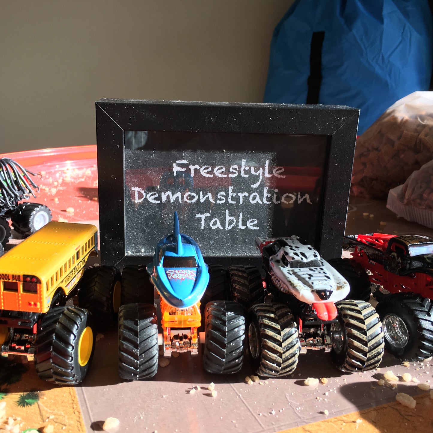 Monster Truck Demonstration Table Sign - Printable