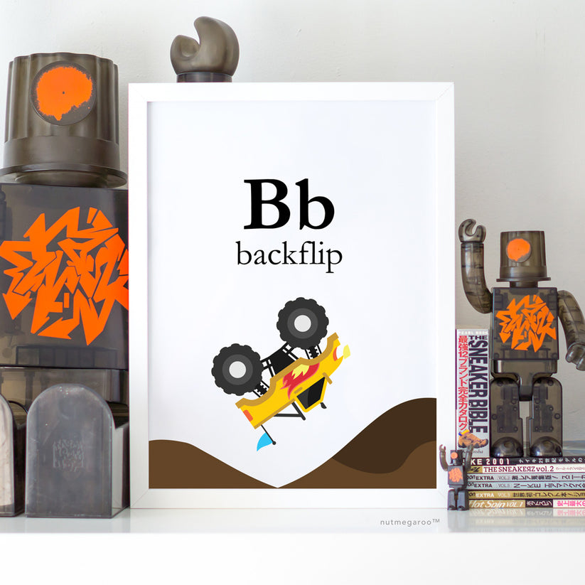 Bb for Backflip Monster Truck Artwork - Printable Monster Truck ...