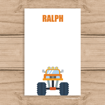 monster truck stationery