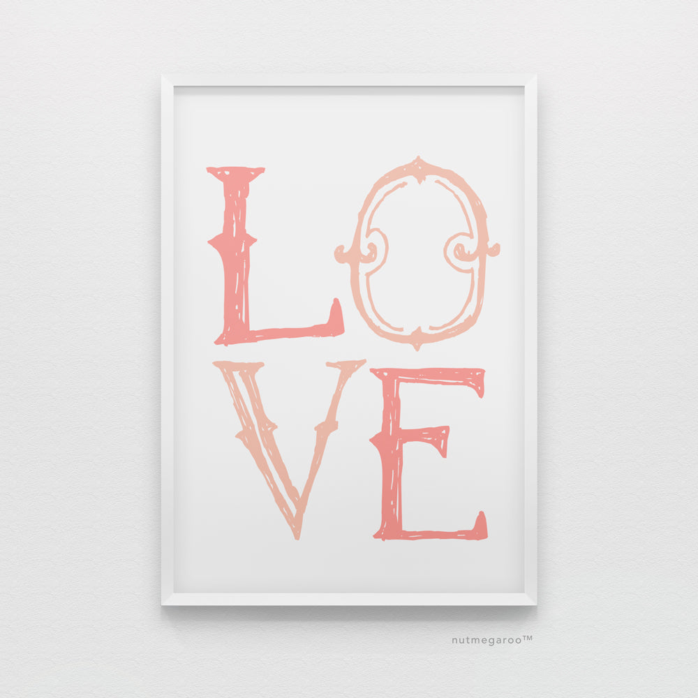 Whimsical Love Art - Valentine's Day Freebie Printable Art