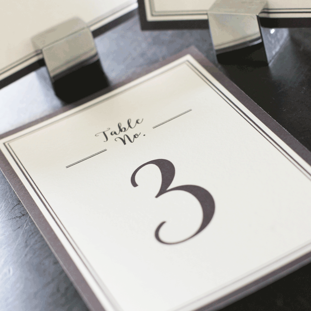 printable wedding table numbers