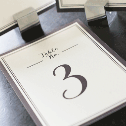 printable wedding table numbers