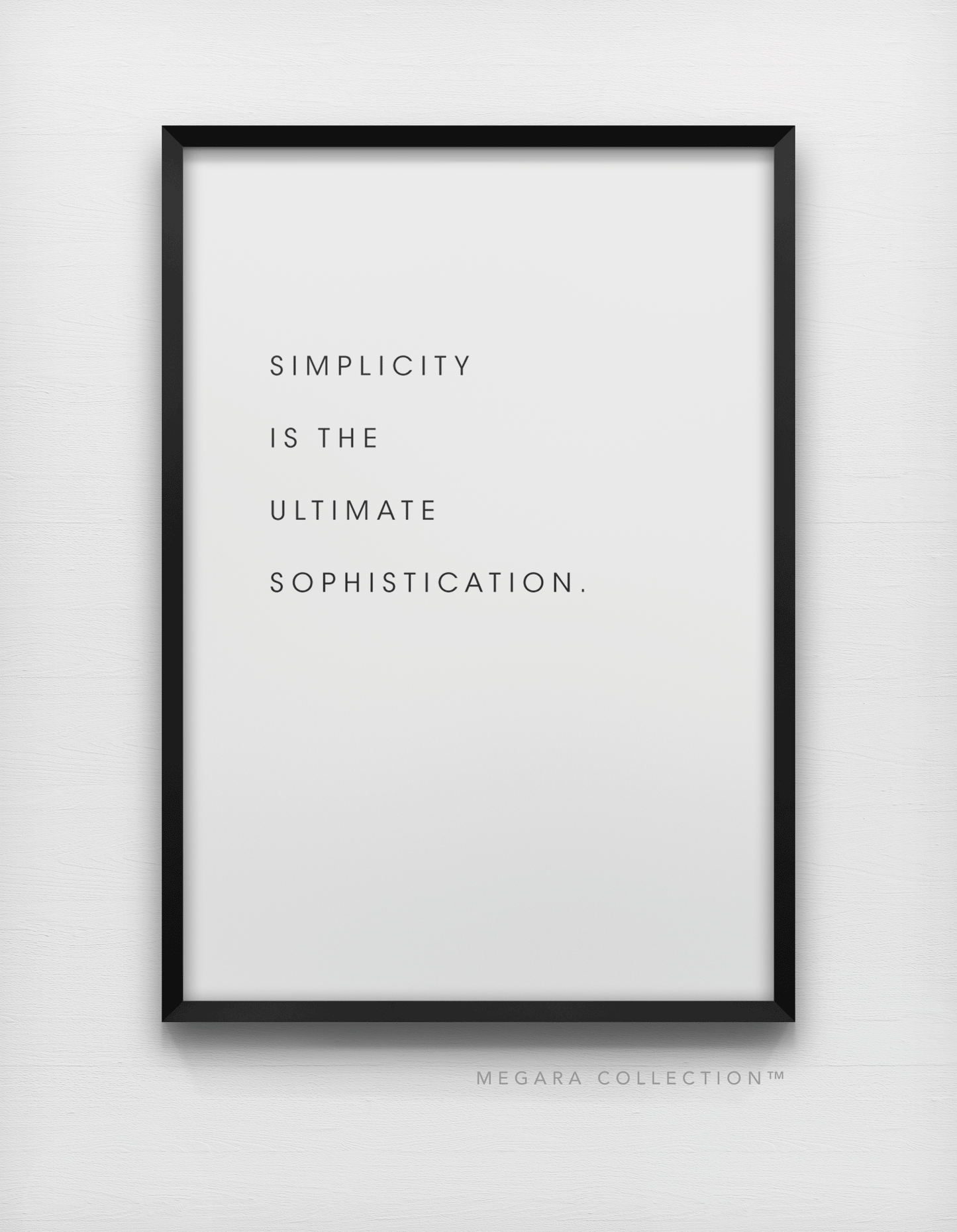 Simplicity is the ultimate sophistication Leonardo da Vinci art print wall artwork