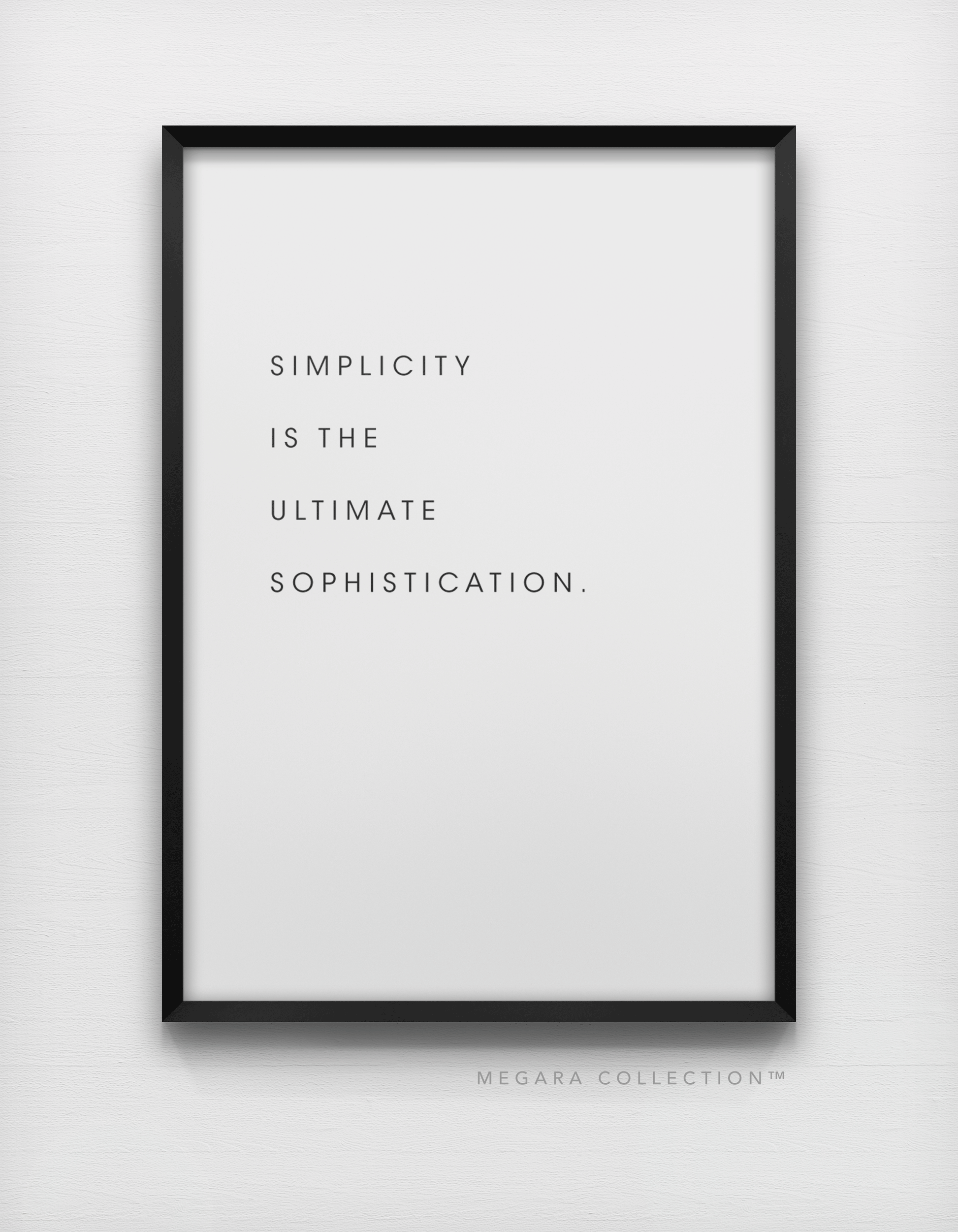 Simplicity is the ultimate sophistication Leonardo da Vinci art print wall artwork