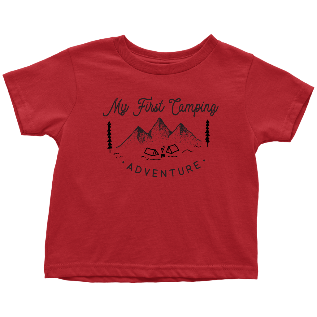 My First Camping Adventure Toddler T-shirt, Toddler Shirt